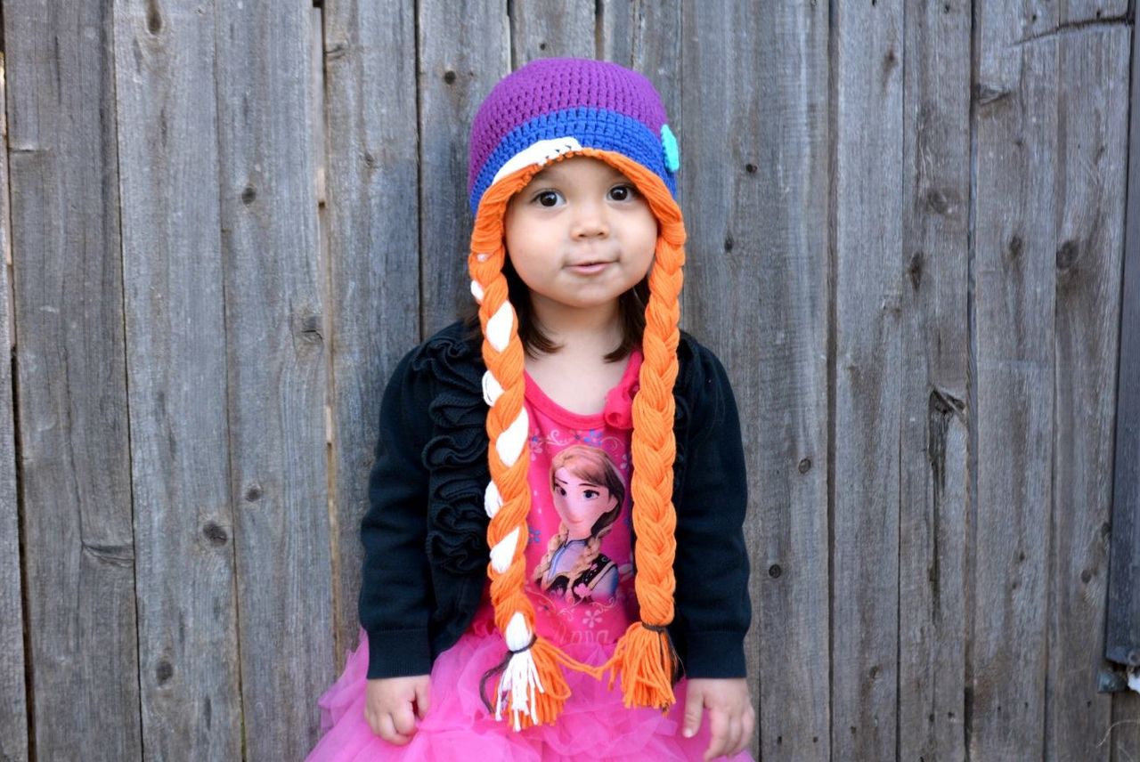 Princess Frozen inspired crochet hat