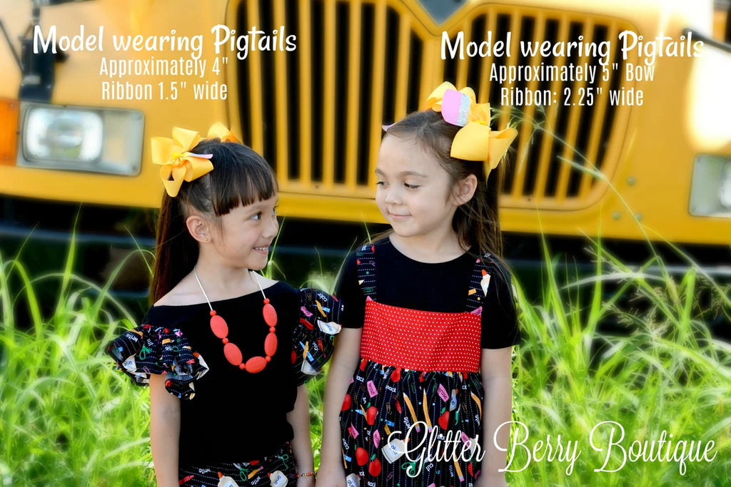 Personalized Pencil Hair bow for girls