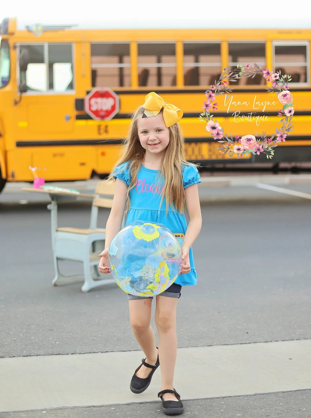 Personalized Pencil Hair bow for girls