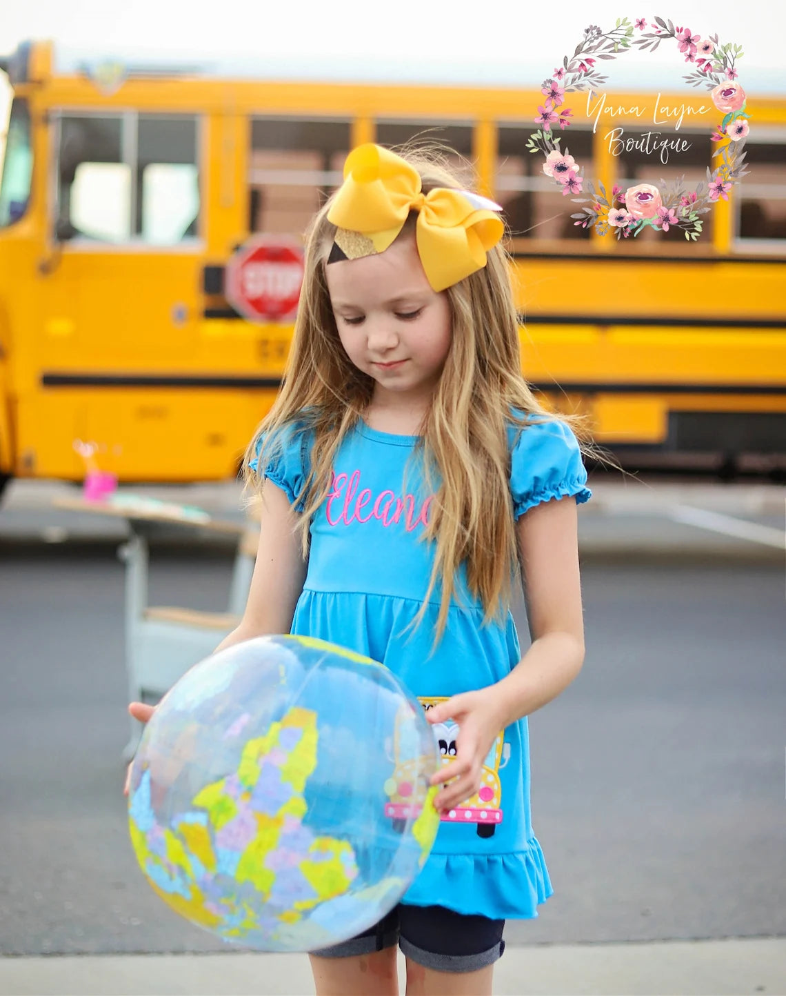 Personalized Pencil Hair bow for girls