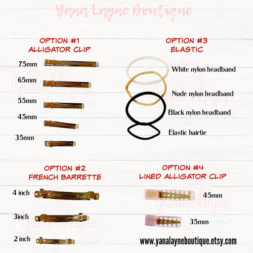 3.5 inches - Personalized Pencil Hair bow for girls